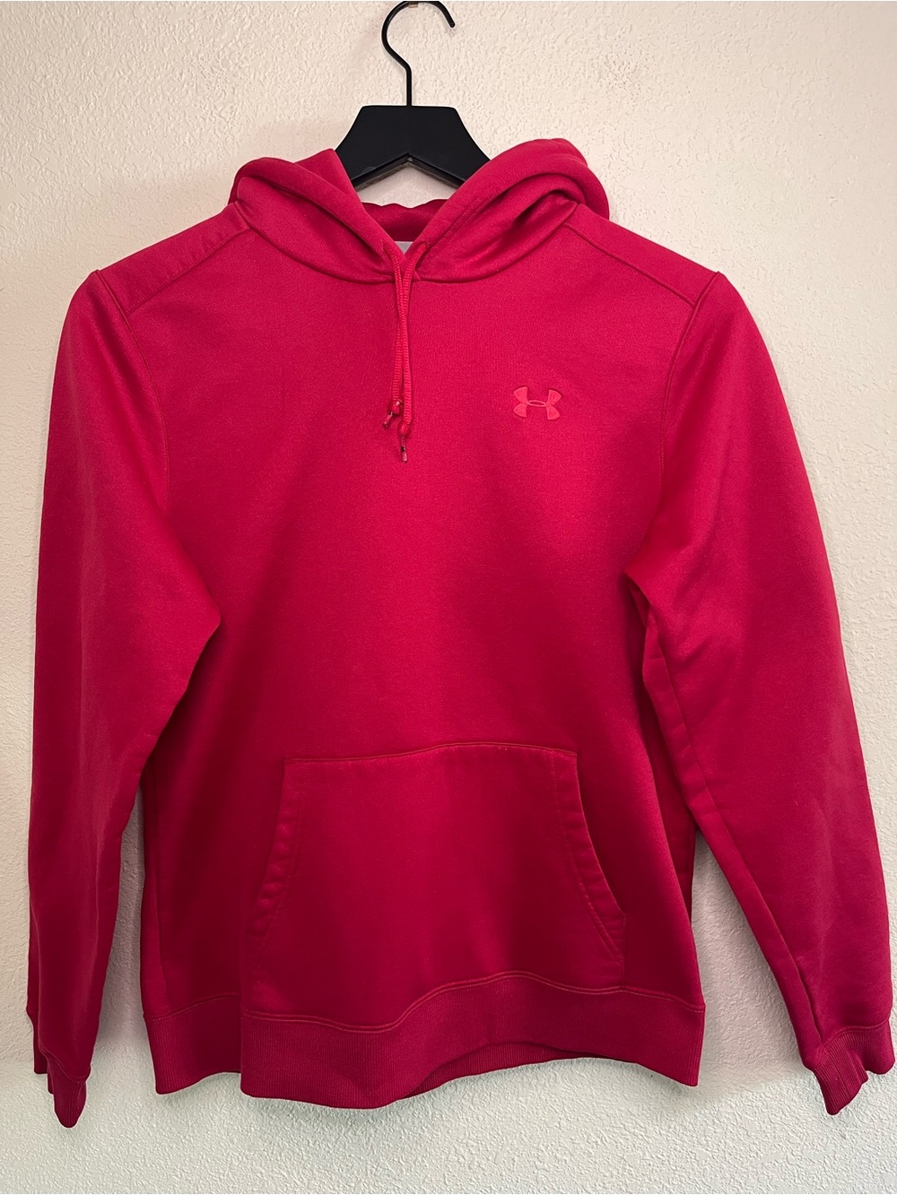 Under Armour Blokecore Cranberry Red Pullover Hoodie